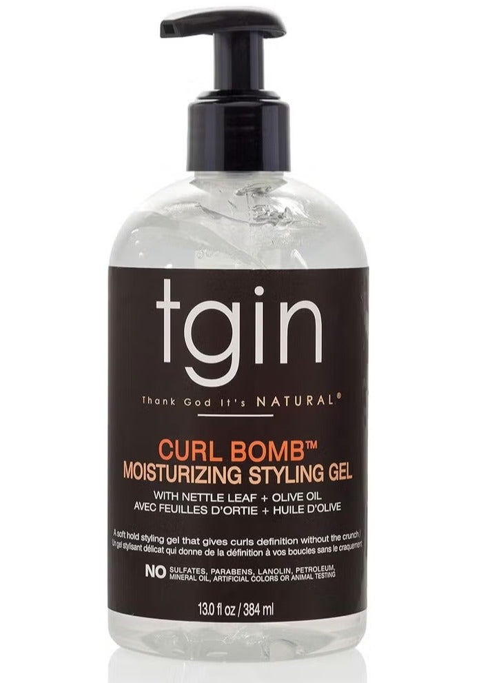 Thank God It's Natural Curl Bomb Moisturizing Styling Gel With Nettle + Olive Oil 384ML
