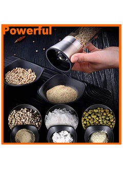 Salt & Pepper Grinder Set – 2-Pack Adjustable Ceramic Grinders for Fresh Spices, Precision Grinding, Easy-to-Use, Durable Spice Mill, Adjustable Coarseness, Perfect for Kitchen, Dining, and Seasoning, Modern Salt and Pepper Shakers. - pzsku/Z7195E0347142875A283FZ/45/_/1726669902/080ab576-0963-442f-b4cb-cc86e6d2f30c