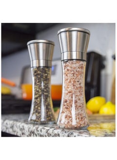 Salt & Pepper Grinder Set – 2-Pack Adjustable Ceramic Grinders for Fresh Spices, Precision Grinding, Easy-to-Use, Durable Spice Mill, Adjustable Coarseness, Perfect for Kitchen, Dining, and Seasoning, Modern Salt and Pepper Shakers. - pzsku/Z7195E0347142875A283FZ/45/_/1726670742/65232a38-9faf-4082-95e0-807559c288f3