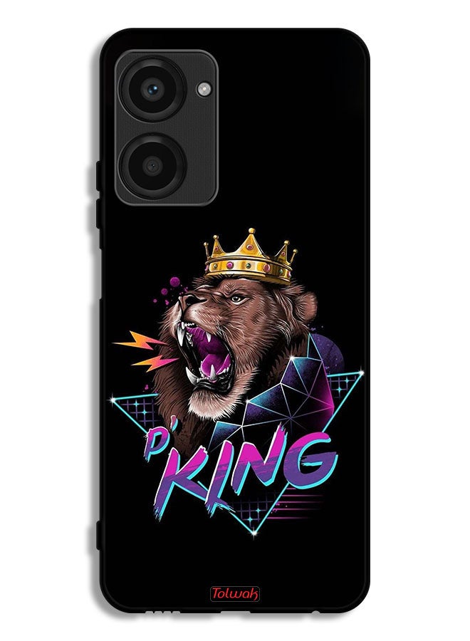 Tolwak Realme 10 Pro Protective Case Cover Lion King Art - Image 1