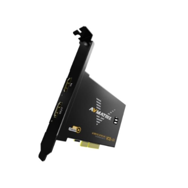 AVMATRIX VC12-4K — بطاقة التقاط HDMI عبر منفذ PCIe بدقة 4K، تدعم الإدخال والتقاط الفيديو بدقة تصل إلى 4K60 ومعدل بيانات يصل إلى 800 ميجابت في الثانية. - Image 4