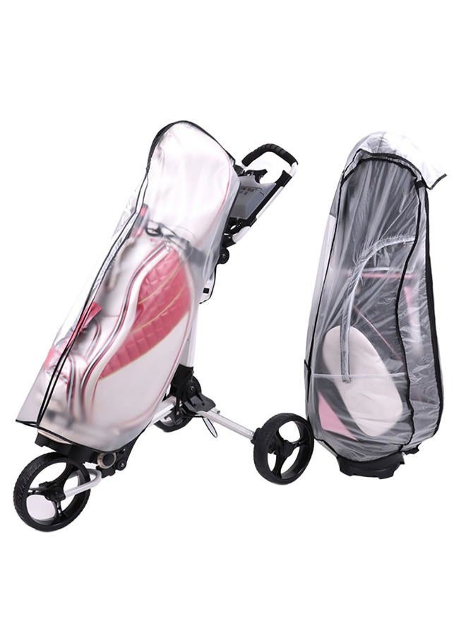 Earssa Golf Bag Rain Cover Waterproof Rain Cover for Golf Bag PVC Golf Bag Cover Hood Club Bags Raincoat for Golfer - Image 2