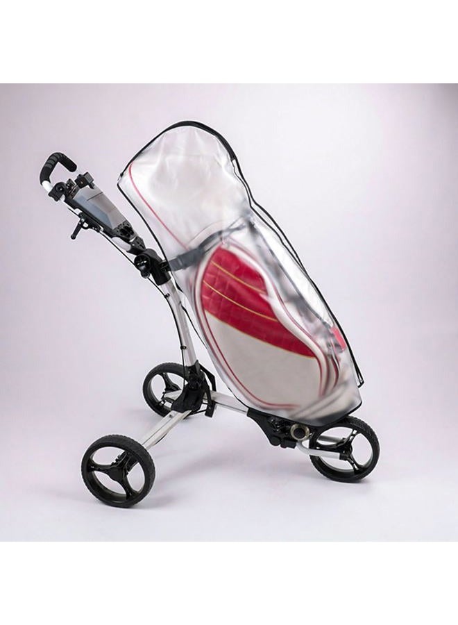 Earssa Golf Bag Rain Cover Waterproof Rain Cover for Golf Bag PVC Golf Bag Cover Hood Club Bags Raincoat for Golfer - Image 4