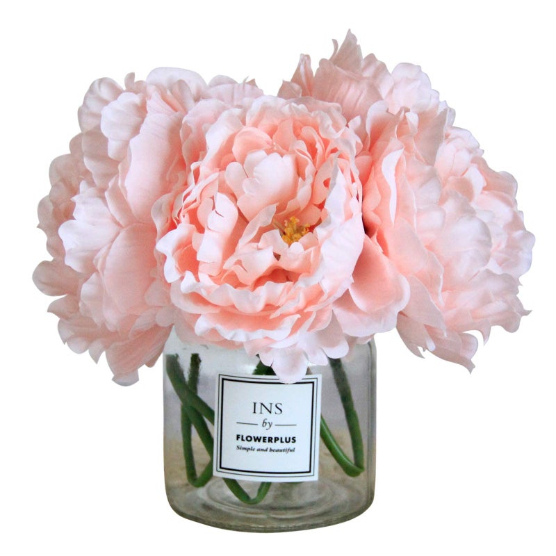 Tinsow Artificial Peony for Home Decoration, 5 Pcs Faux Peonies with Stems, Silk Flowers Bouquet for Wedding Decoration and Flower Arrangement - Image 2