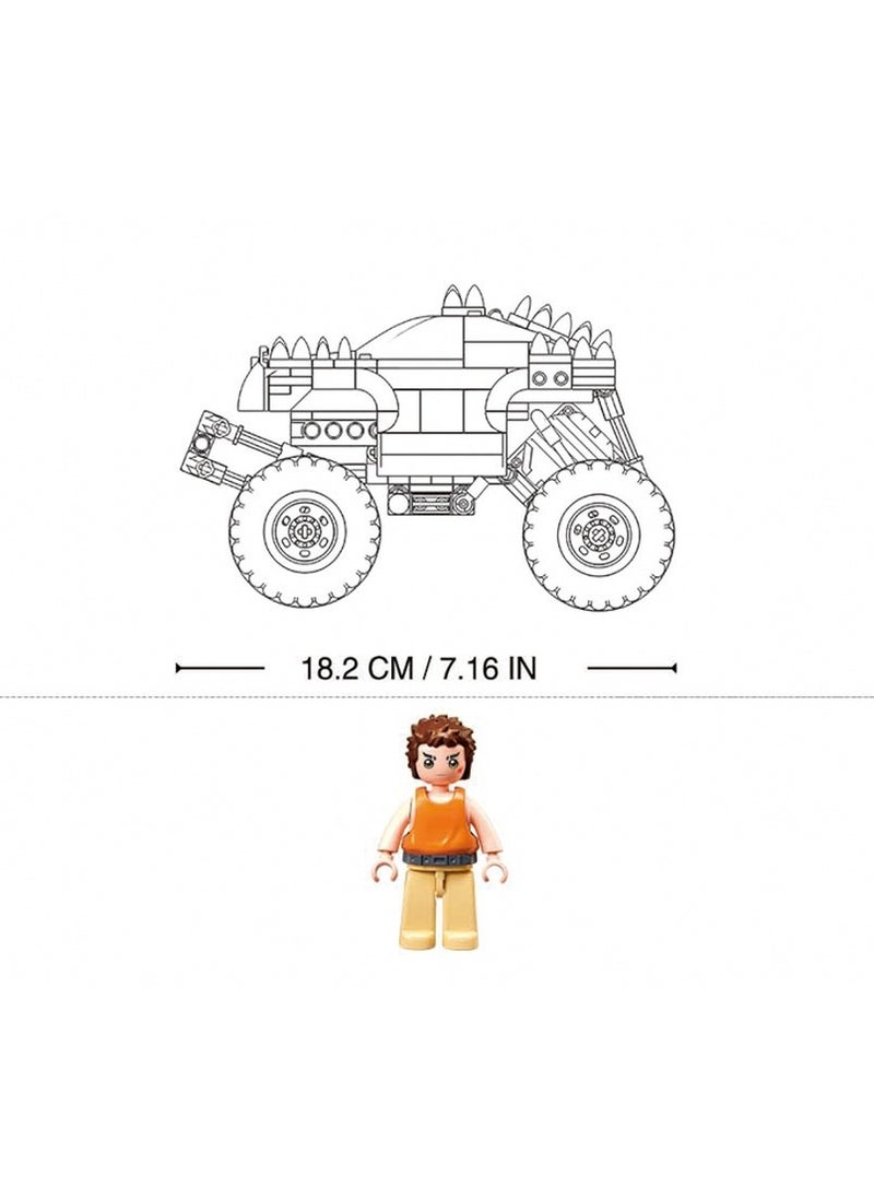 Sluban Sluban - Power Bricks Wind-up Silver Firebird Off-Road Monster 267 Pieces - M38-B1162  - Image 5
