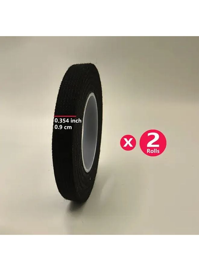 2Pcs 25mm High Temp Electrical Tape Flame Retardant Polyester Cloth Self Adhesive - Image 4
