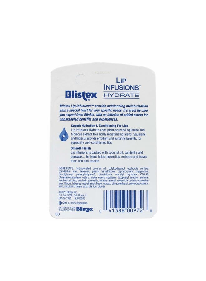Blistex Lip Infusions Hydrate Lip Moisturizer 0.13 Ounce (3 Pack) - Image 3