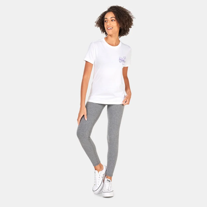 CONVERSE Womens Seasonal Graphic Word Art T-Shirt