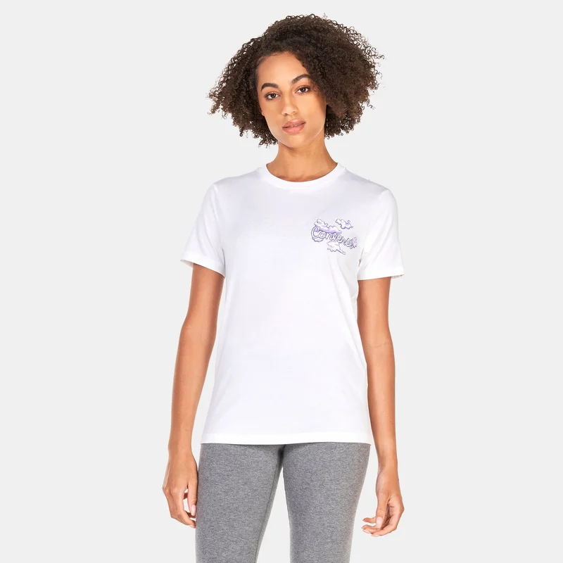 CONVERSE Womens Seasonal Graphic Word Art T-Shirt