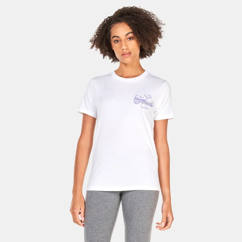 CONVERSE Womens Seasonal Graphic Word Art T-Shirt