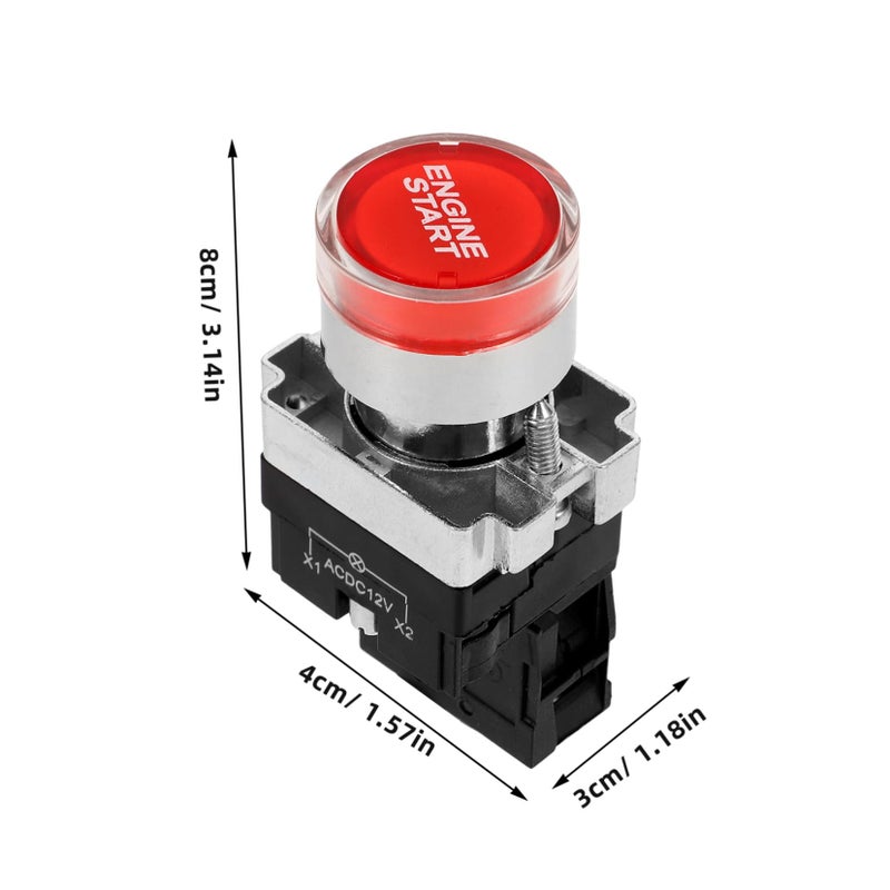 Universal 5 In 1 Engine Start Stop Push Button Ignition Switch Panel 12V Keyless Entry System Easy Installation - Image 3