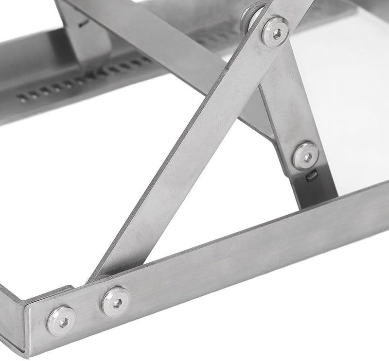 Heavy Duty Adjustable Height Metal Work Table Saw Stand Foldable Stainless Steel - Image 3