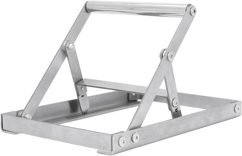 Heavy Duty Adjustable Height Metal Work Table Saw Stand Foldable Stainless Steel - Image 4
