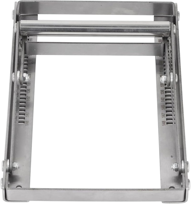 Heavy Duty Adjustable Height Metal Work Table Saw Stand Foldable Stainless Steel - Image 1