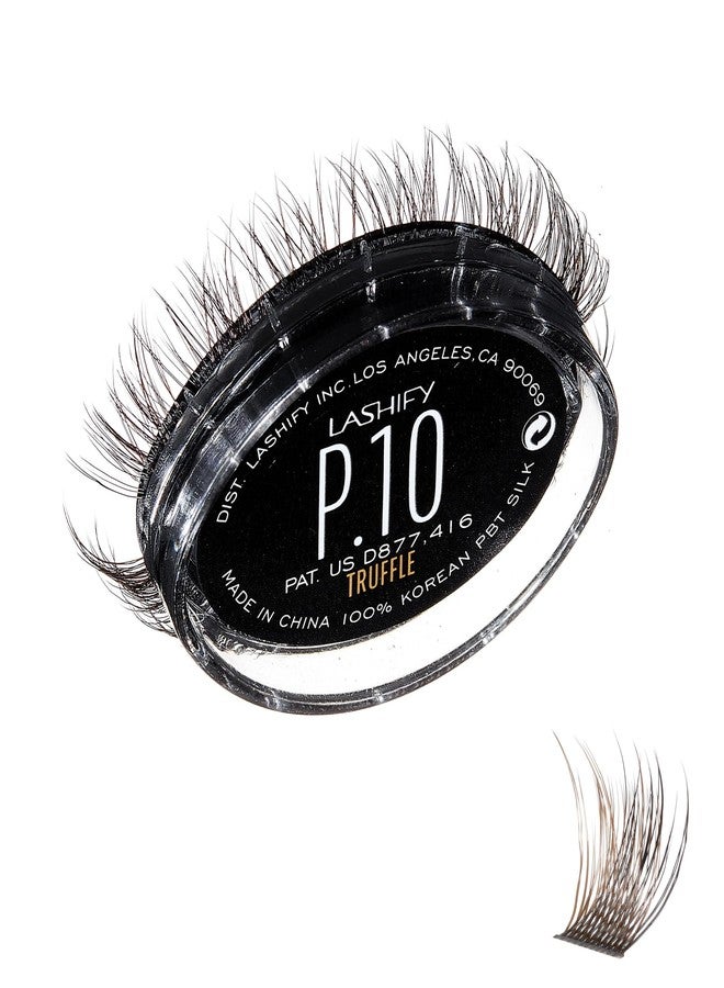 Lashify Plushy 10mm Gossamer Lashes in Truffle Color, Easy DIY False Lashes for a Voluminous Yet Still Natural Look - Image 1
