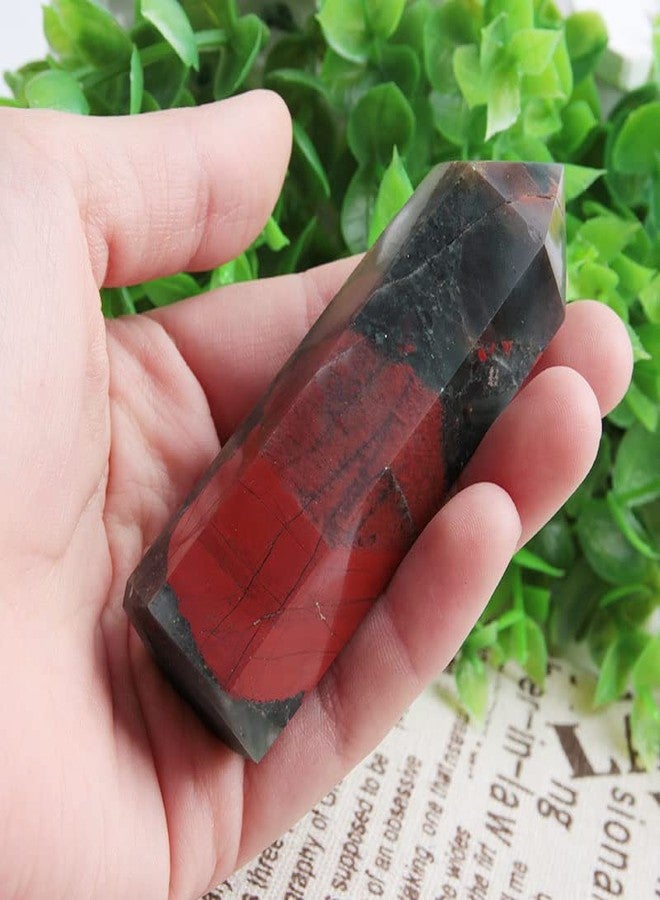 Acxico 1Pcs 80-100mm Natural Bloodstone Obelisk Tower Point Crystal Energy - Image 3