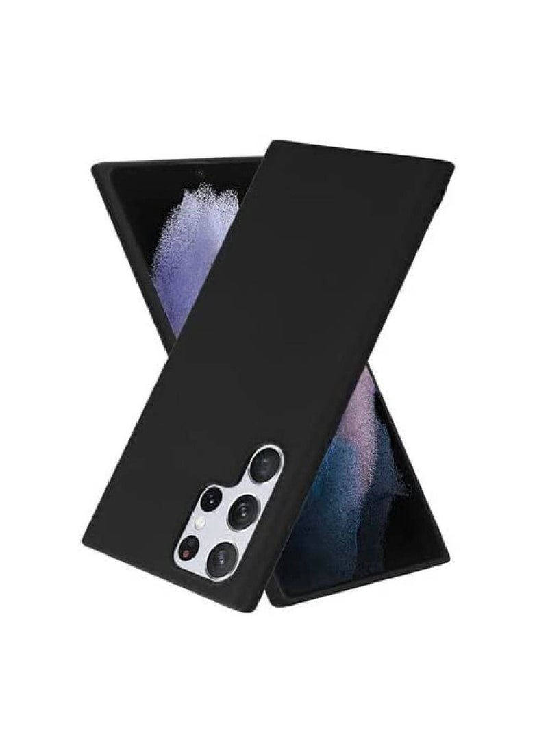 فيسوس غطاء حالة السيليكون السائل الناعم المقاوم للصدمات لـ Samsung Galaxy S22 Ultra Black - Image 2