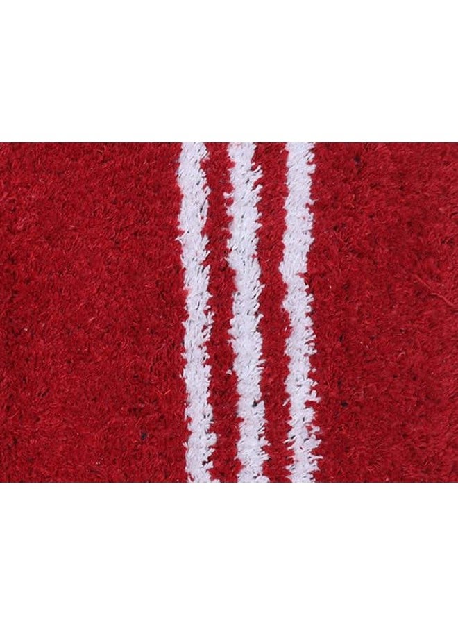 AAZEEM حصيرة باب ماصة AAZEEM للدخول الداخلي، حصيرة غير قابلة للانزلاق لمدخل الباب الأمامي، سجادة أرضية ناعمة من القطن للمنزل، فندق، شرفة، سجادة أرضية، حصائر للأرضية في المنزل، حصيرة باب لمطبخ |-(55x35 سم) أحمر، مستطيلة - Image 4