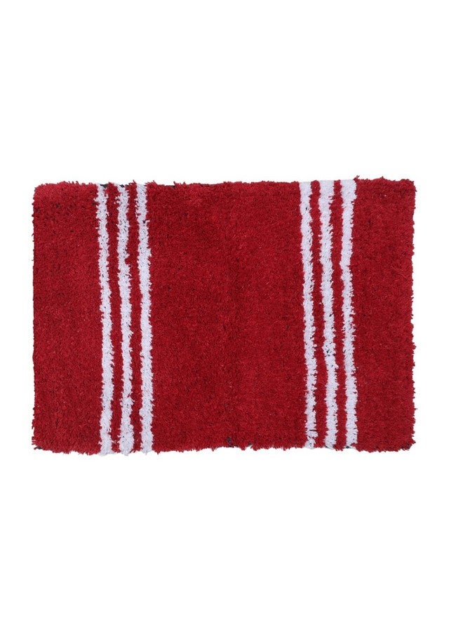 AAZEEM حصيرة باب ماصة AAZEEM للدخول الداخلي، حصيرة غير قابلة للانزلاق لمدخل الباب الأمامي، سجادة أرضية ناعمة من القطن للمنزل، فندق، شرفة، سجادة أرضية، حصائر للأرضية في المنزل، حصيرة باب لمطبخ |-(55x35 سم) أحمر، مستطيلة - Image 2