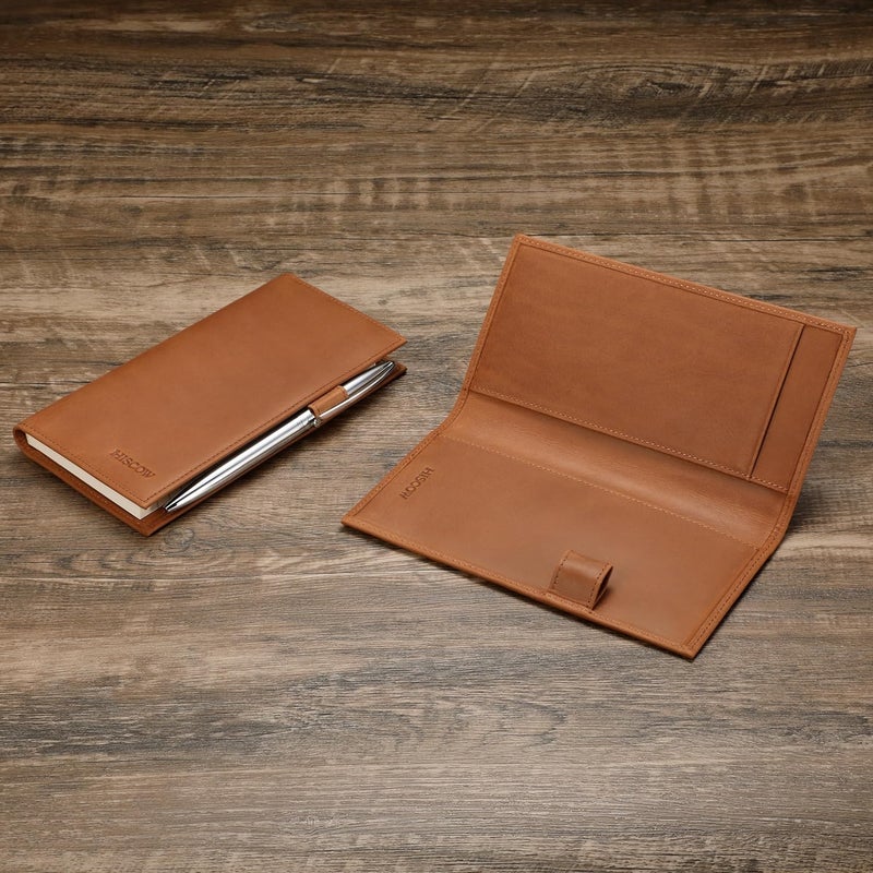 HISCOW Supple Leather Checkbook Cover with Free Divider - Italian Calfskin - Image 2