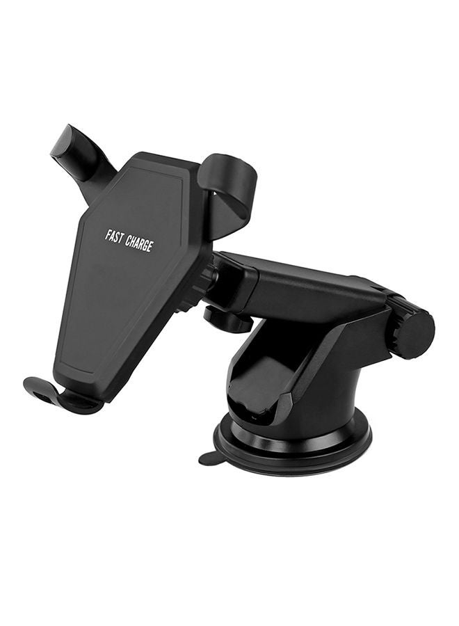 NIBEMINENT Fast Wireless Car Charger With Universal Suction Cup Air Vent Mount Charging For QI-Enable Devices Black  - Image 1