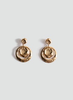 MANGO Circular Design Hanging Earrings  - Image 1