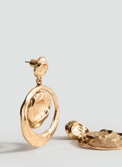 MANGO Circular Design Hanging Earrings  - Image 2