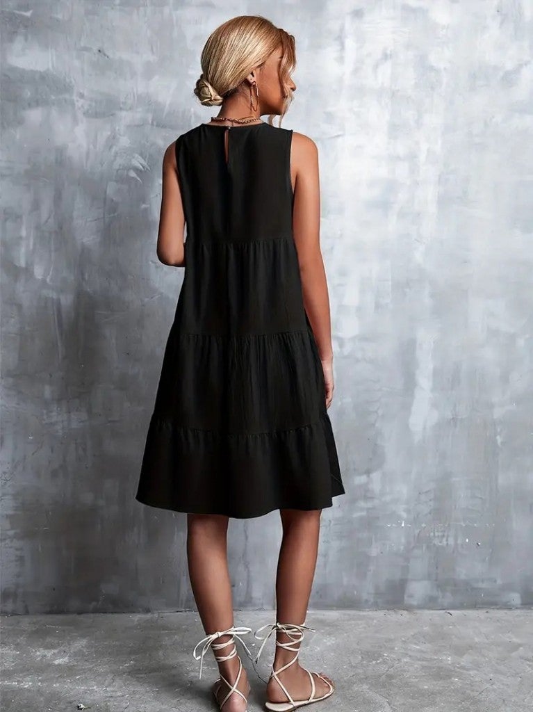 PUPOOL Women's Crew Neck Aerobin Dress  - Image 2
