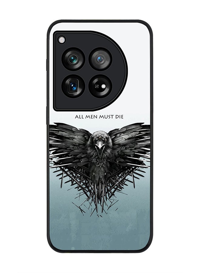 Stylizedd Rugged Black Edge Case for OnePlus 12, Slim fit Soft Case Flexible Rubber Edges Anti Drop TPU Gel Thin Cover -  GOT All Men Must Die - Image 1