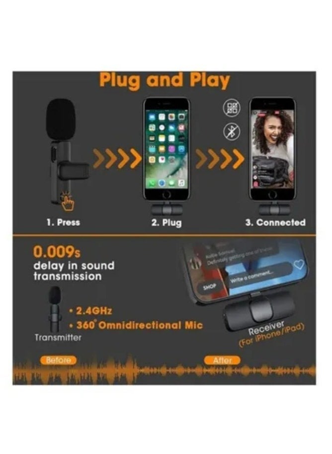 روك بو ميكروفون لافاليير لاسلكي بمشبك للمزامنة التلقائية لأجهزة iPhone - Image 3