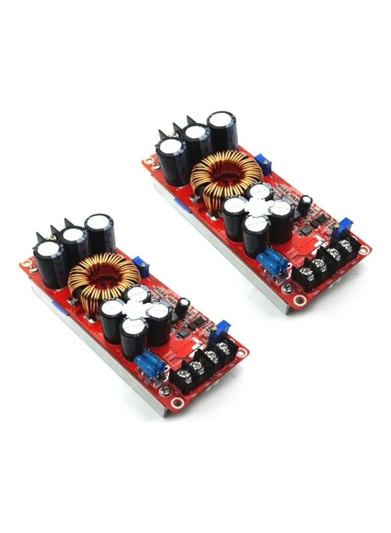 2-Pack 1200W 20A DC Step-Up Electronic Voltage Booster Module - Image 2