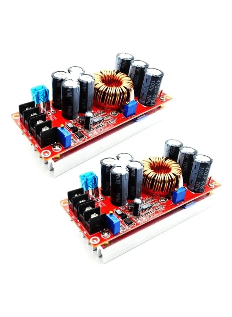 2-Pack 1200W 20A DC Step-Up Electronic Voltage Booster Module - Image 3