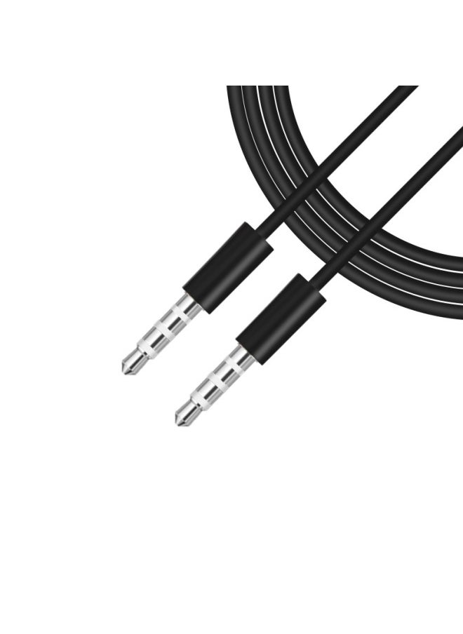 Generic 3.5mm Male-to-male Audio Line 3.5aux 4-section Audio Line Car Audio Line Aux-to-record Line-Colour:Y-1001 (4 Sections Male To Male White)  - Image 1