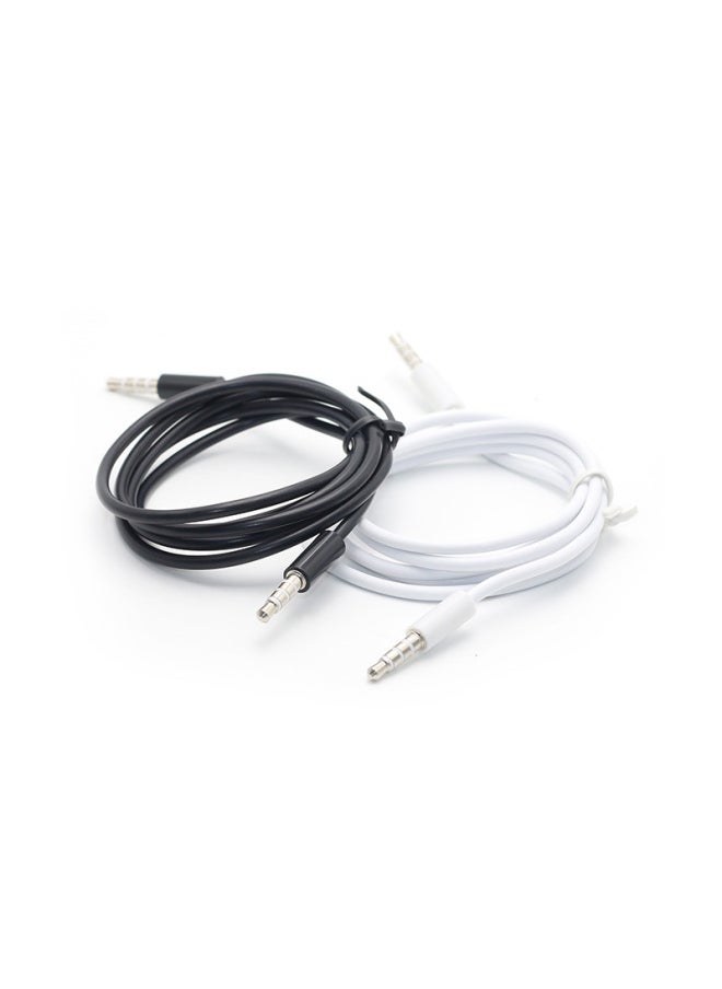 Generic 3.5mm Male-to-male Audio Line 3.5aux 4-section Audio Line Car Audio Line Aux-to-record Line-Colour:Y-1001 (4 Sections Male To Male White)  - Image 5