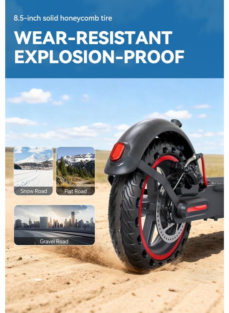 bolin One-Touch Folding Electric Scooter With Front Shock Absorber, 20-45 KM/H Speed, 350W Brushless Motor, App-Operated, 25 KM Range, Suitable For Adults And Teenagers, Load Capacity Up To 150 KG, Black - Image 5