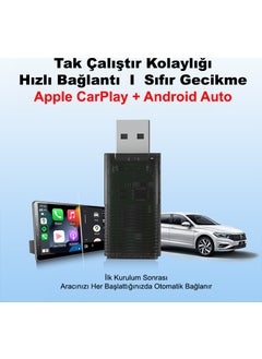 Dark Mini Pro Duo 2in1 Car Kit Wireless Apple Carplay and Android Auto Adapter (Dk-Va-Mpd1)  - Image 2