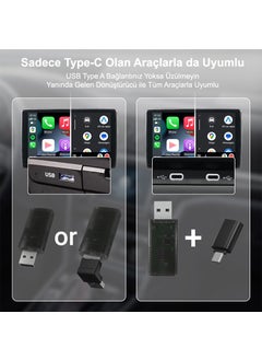 Dark Mini Pro Duo 2in1 Car Kit Wireless Apple Carplay and Android Auto Adapter (Dk-Va-Mpd1)  - Image 3