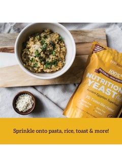 Non Fortified Nutritional Yeast Flakes, Whole Foods Based Protein Powder, Vegan, Gluten Free, Vitamins B, Beta-glucans, and All 18 Amino Acids (8 oz.)