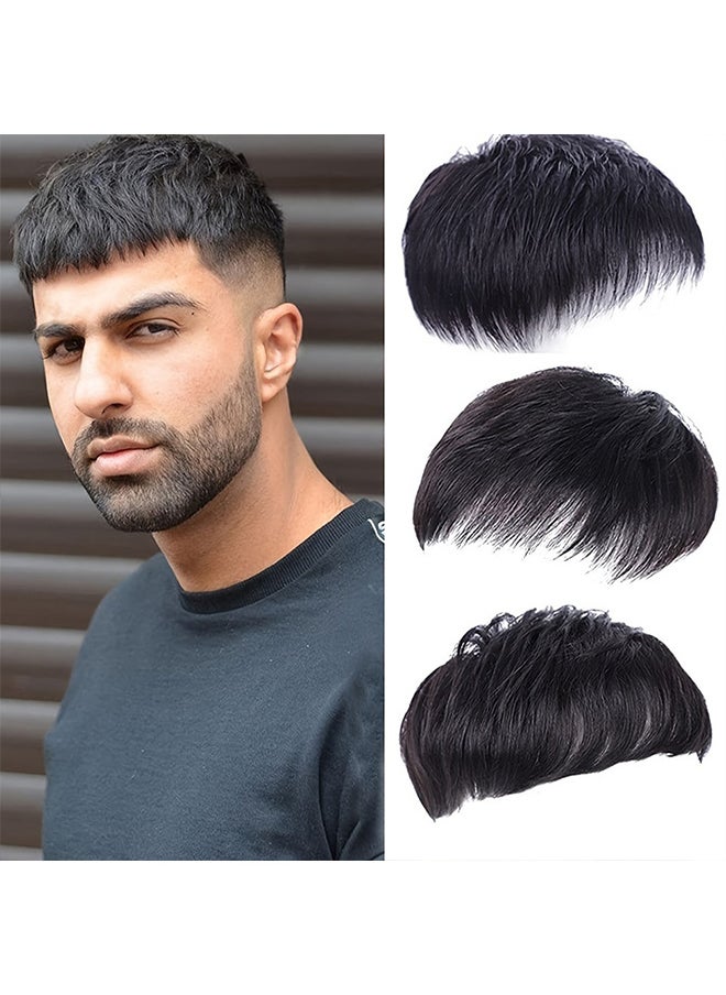 Generic Men's wigs short hair, head hair replacement blocks to cover gray hair Mediterranean bald men's hair replacement pieces  - Image 4