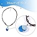Joy Bang Princess Cosplay Necklace Necklace for Women Costume Magical Necklace Halloween Costume Halloween Party Favors Blue Dress Up Accessories - Image 3