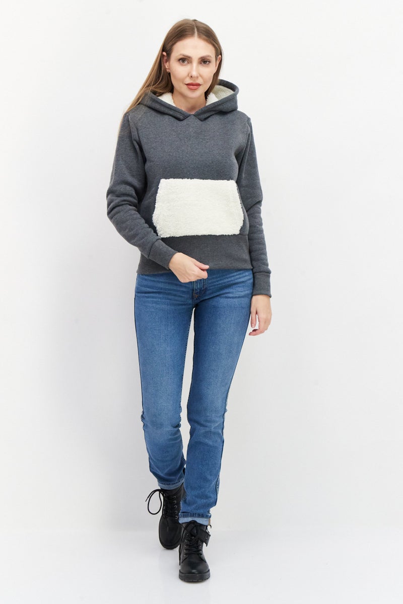 Bearpaw Women Long Sleeves  Heather Sweatshirt,Grey  - Image 3