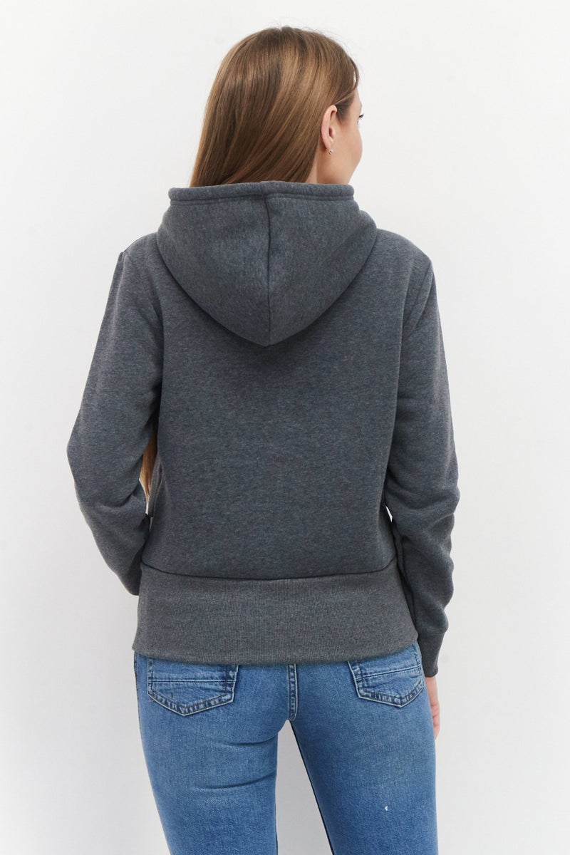 Bearpaw Women Long Sleeves  Heather Sweatshirt,Grey  - Image 2