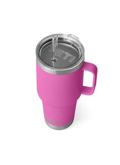 YETI YETI Rambler 35 oz Straw Mug, Vacuum Insulated, Stainless Steel, Wildflower Fuchsia  - Image 1