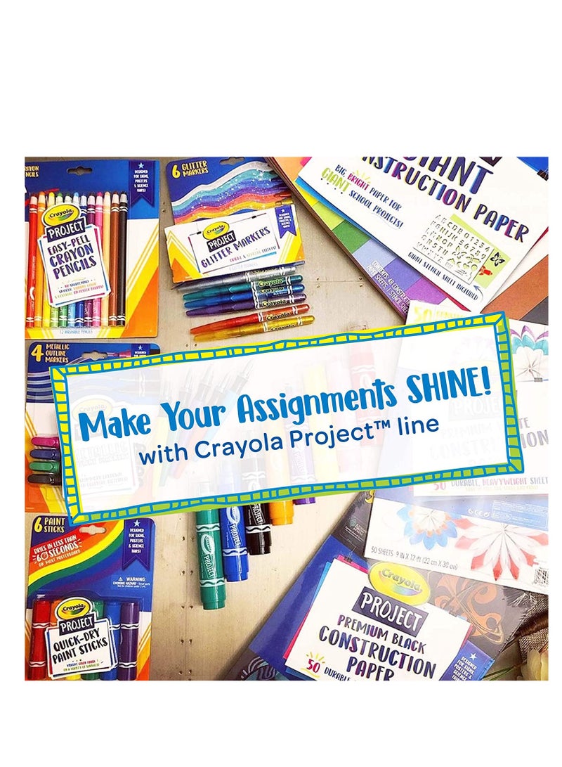 Crayola Project XL Poster Markers Classic Colors 4ct - Image 3