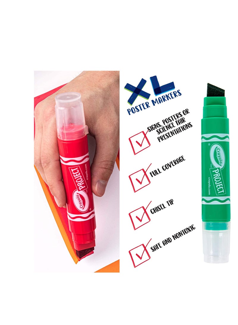 Crayola Project XL Poster Markers Classic Colors 4ct - Image 4