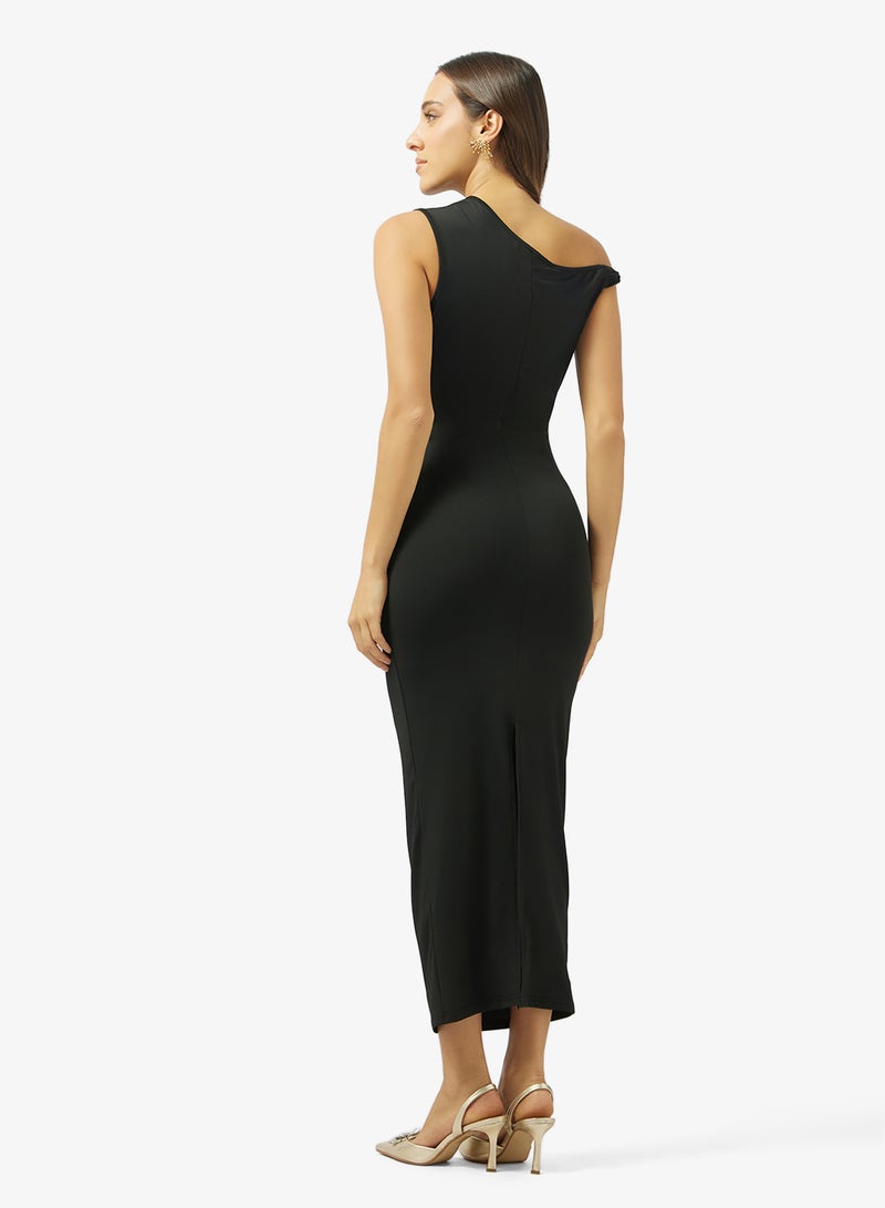 Ginger Drop Shoulder Ruched Bodycon Dress - Image 2