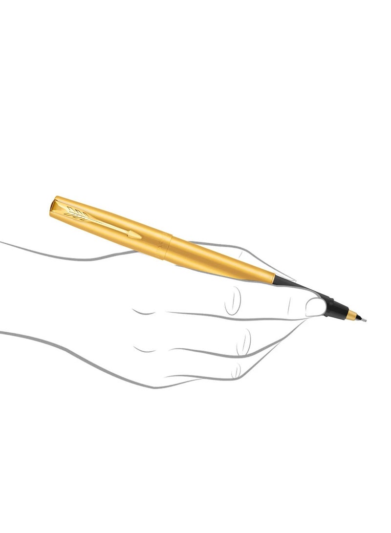 باركر قلم حبر باركر فرونتير جولد الرول | لون الحبر - أزرق | مثالي للاستخدام الاحترافي | قلم النخبة لأغراض الشركات - Image 4