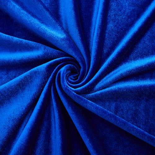 MaiMaiSuan Royal Blue Velvet Fabric by The Yard,5 Yards 60" Wide Soft Stretchy Velvet Cloth for Upholstery Sofa Chair Cover,DIY Sewing,Costume,Craft,Curtain - Image 4