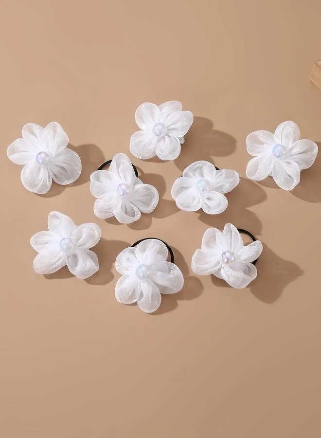 Take Two Set of 8 - Flower Hair Ties