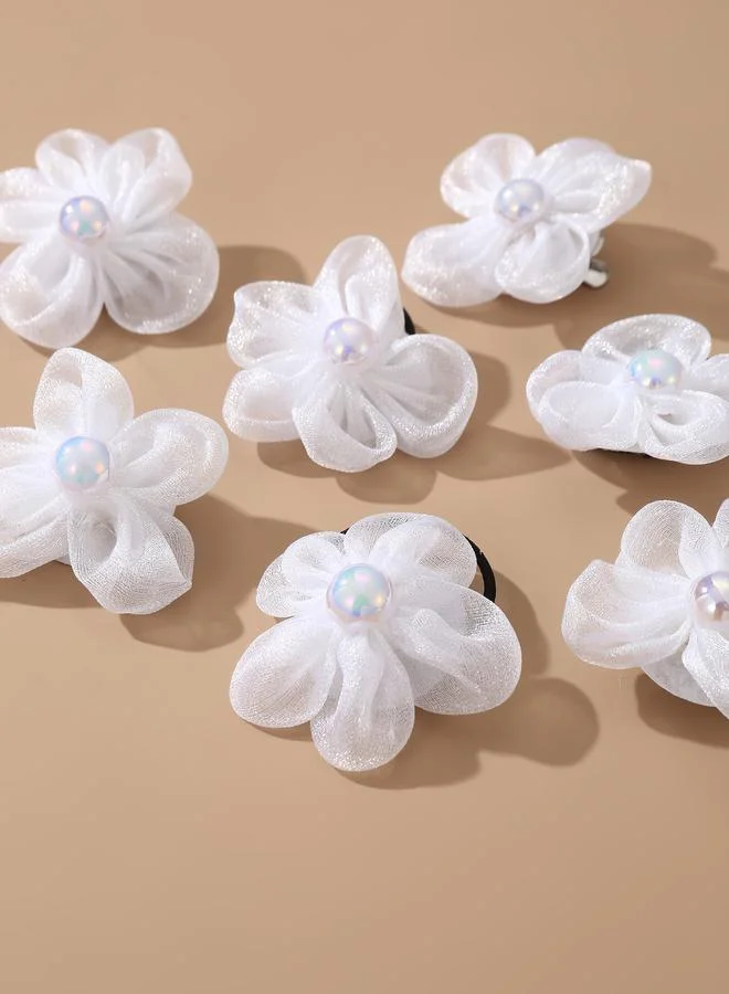 Take Two Set of 8 - Flower Hair Ties